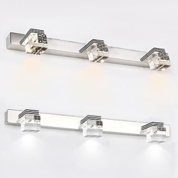 Applique da parete Illuminazione per il bagno Wall Washer Cristallo Mini Stile Moderno Contemporaneo Metallo
