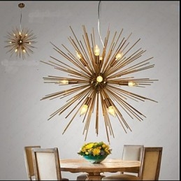 Lampadario creativo in rame imitazione retrò linea 12