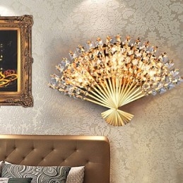 San Valentino La decorazione da parete del ventilatore Regali Lampada da parete in cristallo contemporanea e contratta