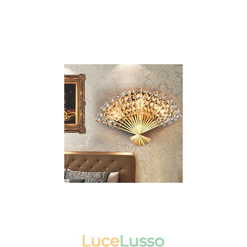 San Valentino La decorazione da parete del ventilatore Regali Lampada da parete in cristallo contemporanea e contratta