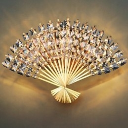 San Valentino La decorazione da parete del ventilatore Regali Lampada da parete in cristallo contemporanea e contratta