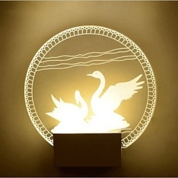 Lampada da parete in acrilico Lampada in PVC Luce moderna contemporanea Metallo