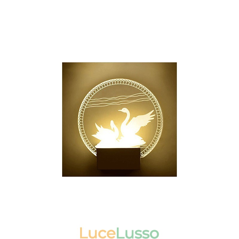Lampada da parete in acrilico Lampada in PVC Luce moderna contemporanea Metallo