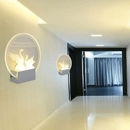 Lampada da parete in acrilico Lampada in PVC Luce moderna contemporanea Metallo