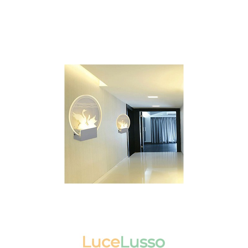Lampada da parete in acrilico Lampada in PVC Luce moderna contemporanea Metallo