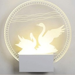 Lampada da parete in acrilico Lampada in PVC Luce moderna contemporanea Metallo