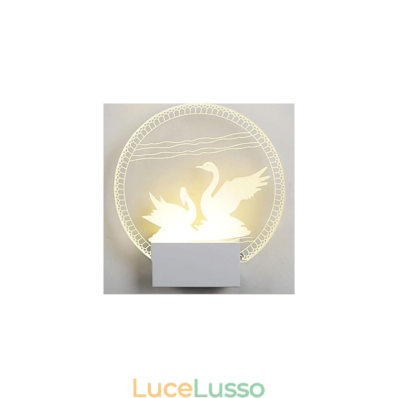 Lampada da parete in acrilico Lampada in PVC Luce moderna contemporanea Metallo