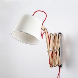 Applique da parete Luci da lettura Mini Style Tradizionale Classico Legno Bambù