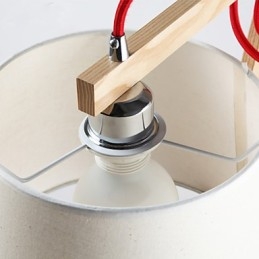 Applique da parete Luci da lettura Mini Style Tradizionale Classico Legno Bambù