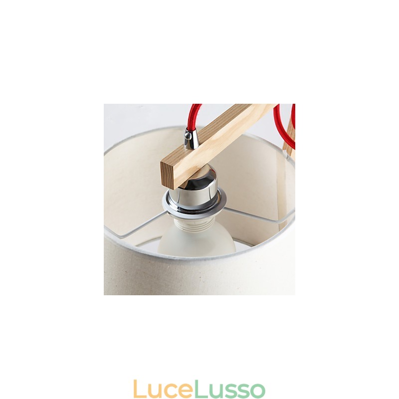 Applique da parete Luci da lettura Mini Style Tradizionale Classico Legno Bambù