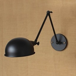 Applique decorativa da parete con braccio lungo doppio retrò in stile industriale, personalità semplice, comodino, sala da pranzo