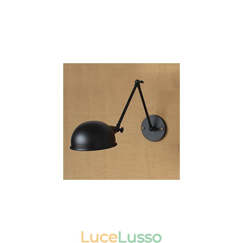 Applique decorativa da parete con braccio lungo doppio retrò in stile industriale, personalità semplice, comodino, sala da pranzo