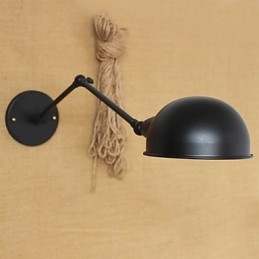 Applique decorativa da parete con braccio lungo doppio retrò in stile industriale, personalità semplice, comodino, sala da pranzo