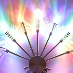 Applique moderna con design a luce diffusa a 7 direzioni, luce a ventaglio