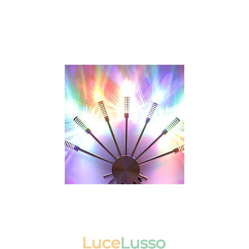 Applique moderna con design a luce diffusa a 7 direzioni, luce a ventaglio