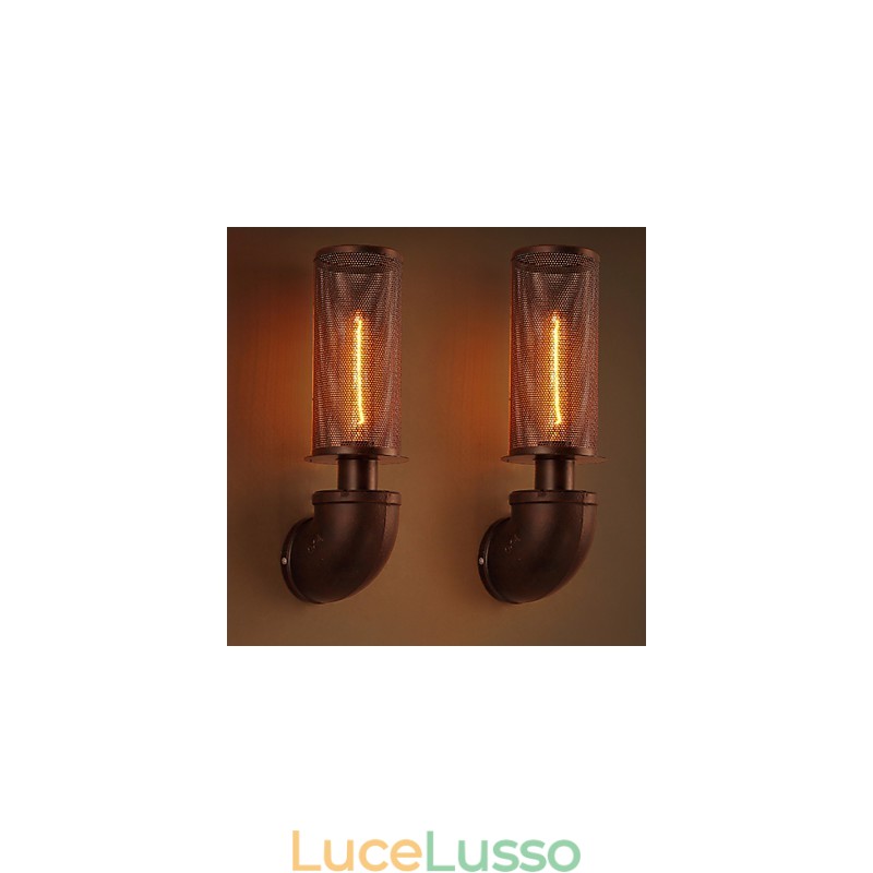 Ripristinare i modi antichi in ferro battuto Loft creativo lampada da parete luci