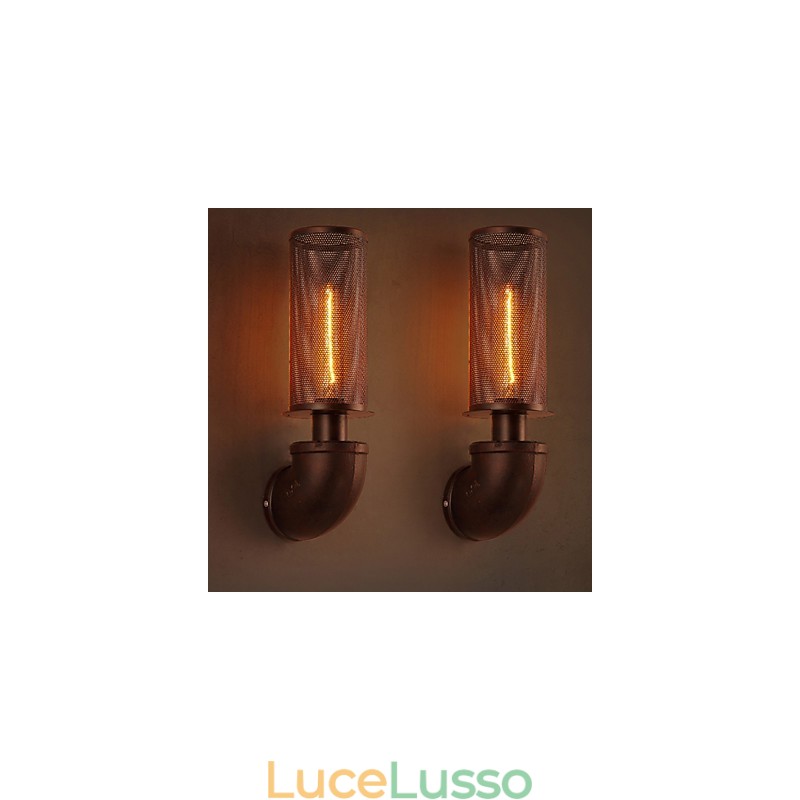 Ripristinare i modi antichi in ferro battuto Loft creativo lampada da parete luci