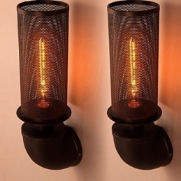 Ripristinare i modi antichi in ferro battuto Loft creativo lampada da parete luci