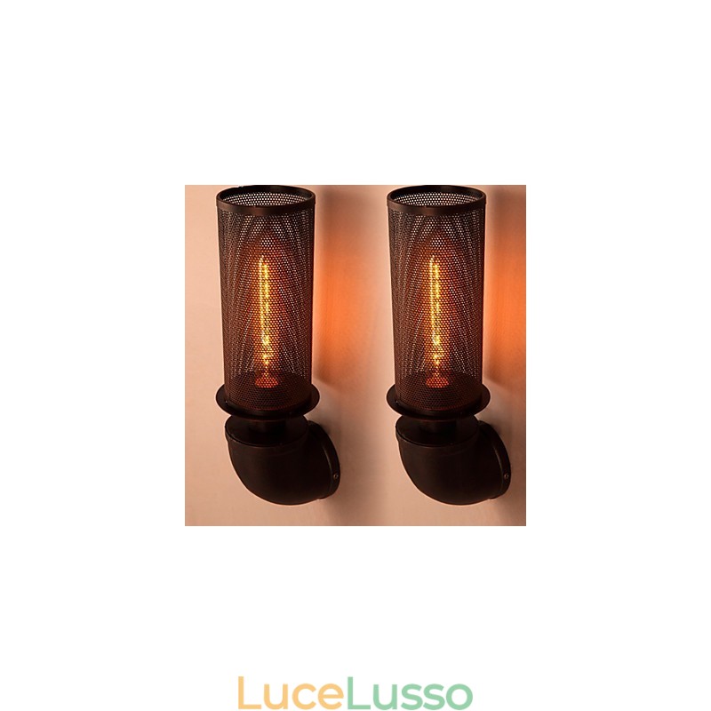Ripristinare i modi antichi in ferro battuto Loft creativo lampada da parete luci