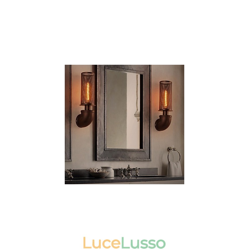 Ripristinare i modi antichi in ferro battuto Loft creativo lampada da parete luci
