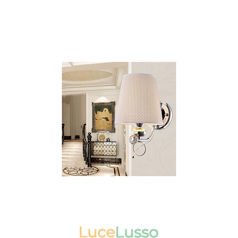Lampada da parete in cristallo creativa contemporanea e contrattuale in stile europeo