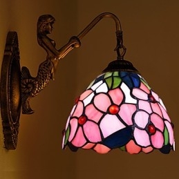 Lampada da parete in ferro battuto creativo rurale europeo contratto