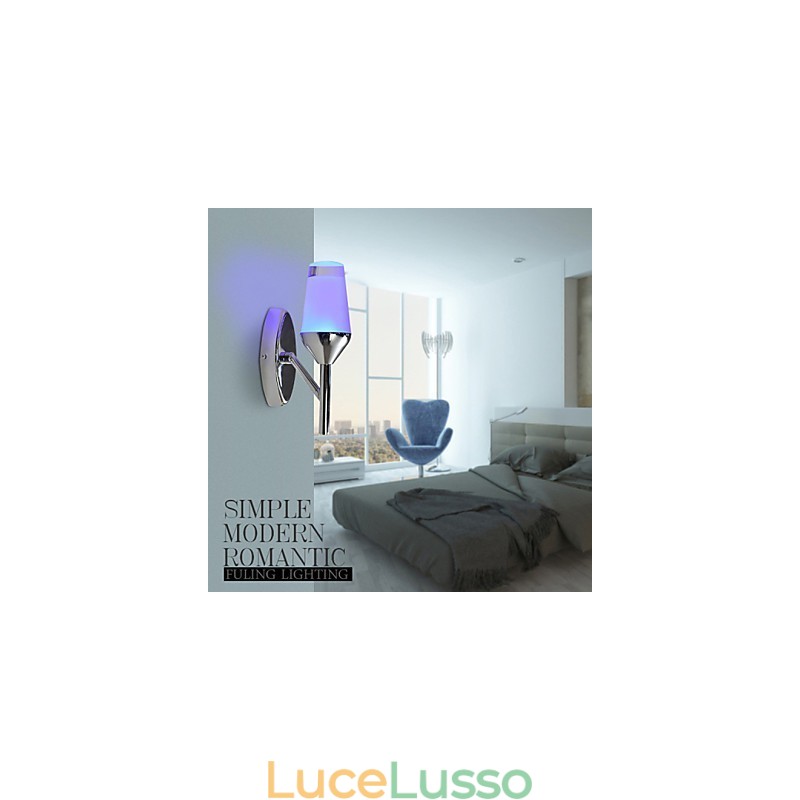 Applique da parete moderna contemporanea lampada da vino in metallo
