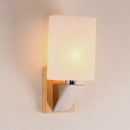 Applique da parete moderne contemporanee in legno e bambù