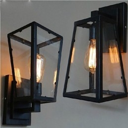 Lampada da parete retrò di qualità del corridoio dell'industria eolica Lampada da parete in ferro con