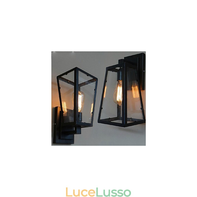Lampada da parete retrò di qualità del corridoio dell'industria eolica Lampada da parete in ferro con