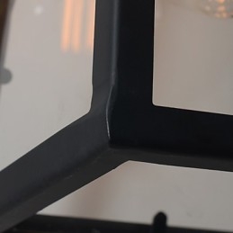 Lampada da parete retrò di qualità del corridoio dell'industria eolica Lampada da parete in ferro con