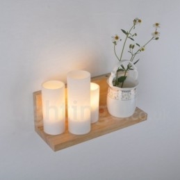 Applique da parete in stile mini con paralumi in vetro, moderna lampada da parete in legno e bambù contemporanea
