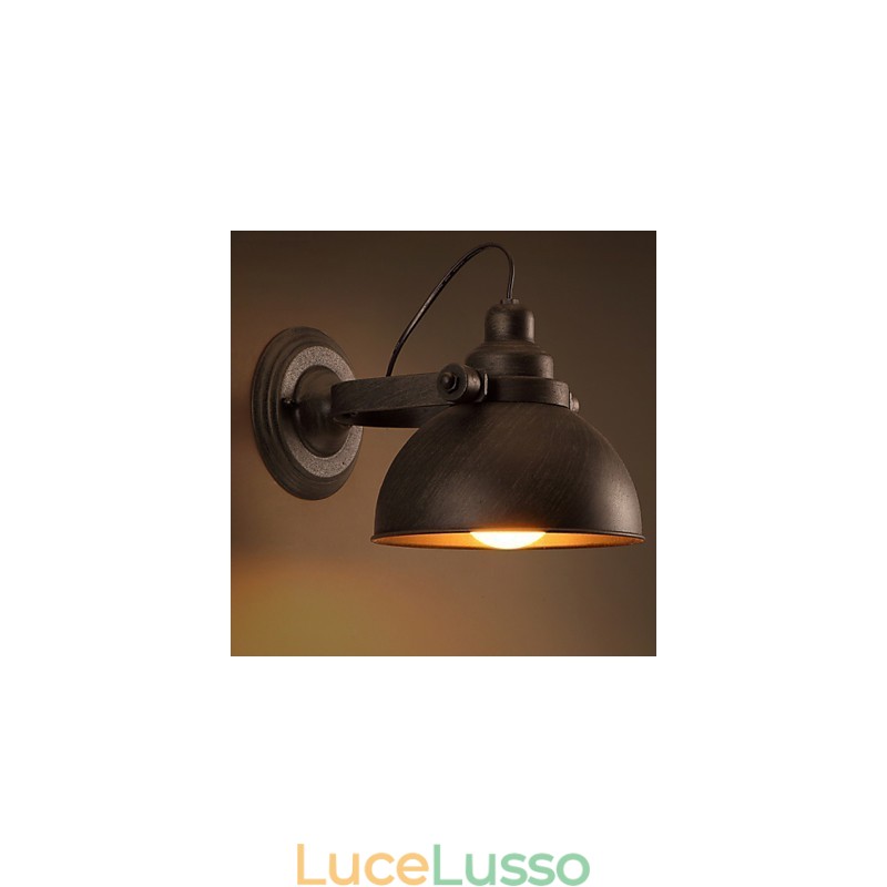 Lampada da parete vintage creativa in ferro battuto da soppalco
