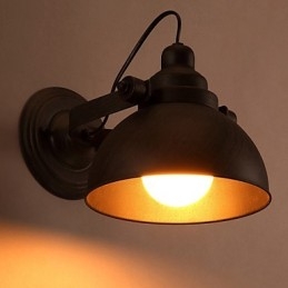 Lampada da parete vintage creativa in ferro battuto da soppalco