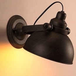 Lampada da parete vintage creativa in ferro battuto da soppalco