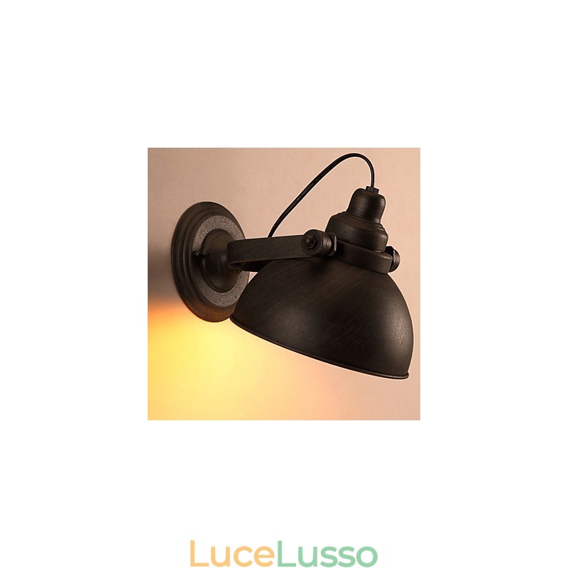 Lampada da parete vintage creativa in ferro battuto da soppalco