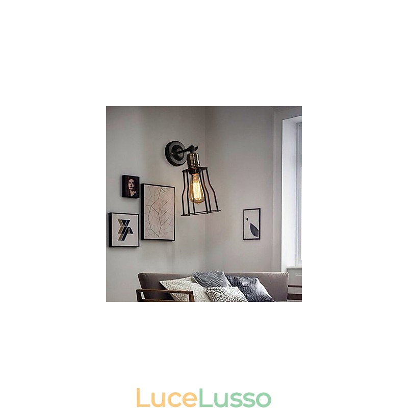 Lampada da parete creativa in metallo titanio The Head Of A Bed