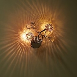 Applique da parete in cristallo Mini Style Modern Contemporary Metal