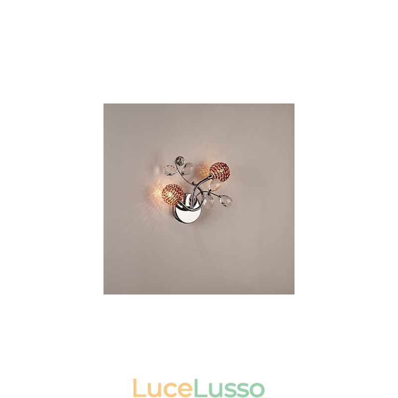 Applique da parete in cristallo Mini Style Modern Contemporary Metal