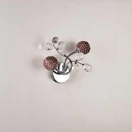 Applique da parete in cristallo Mini Style Modern Contemporary Metal