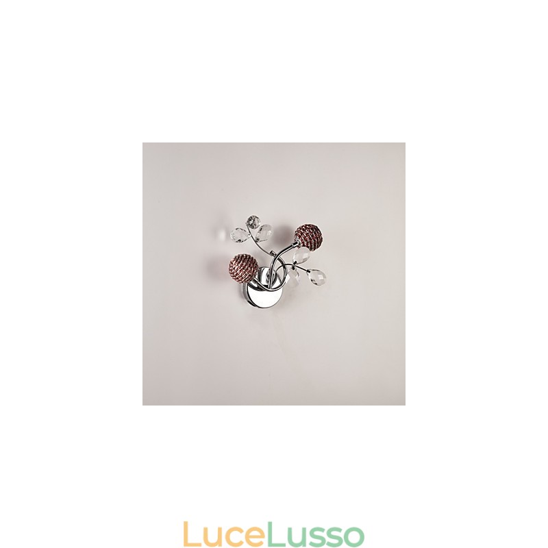 Applique da parete in cristallo Mini Style Modern Contemporary Metal