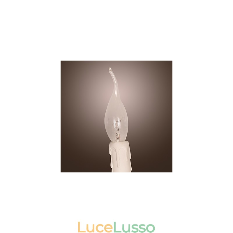 Applique in cristallo con 2 luci a candela
