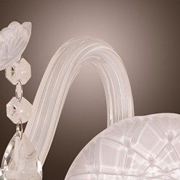 Applique in cristallo con 2 luci a candela
