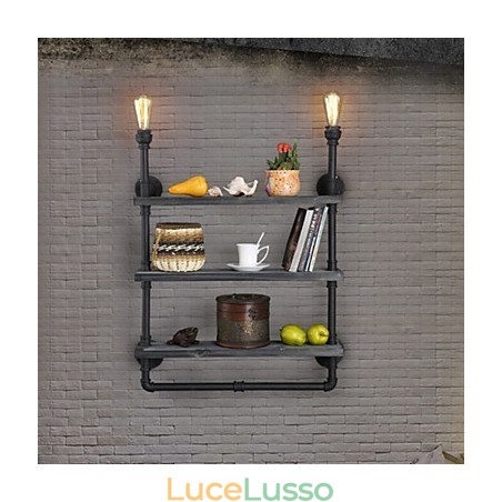 Applique da parete Mini Style Rustic Lodge Metallo Applique da parete Mini Style Rustic Lodge Metallo