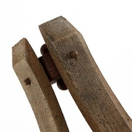 Mini applique da parete in stile rustico Lodge Wood Bamboo