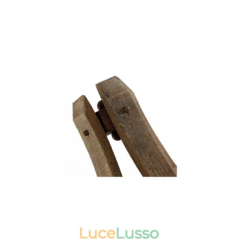 Mini applique da parete in stile rustico Lodge Wood Bamboo