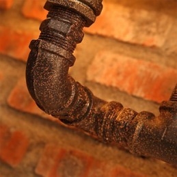 Applique da parete in ferro retrò stile mini rustico Lodge in metallo