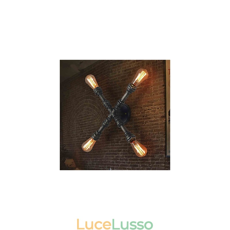 Applique da parete Mini Style Rustic Lodge Metallo