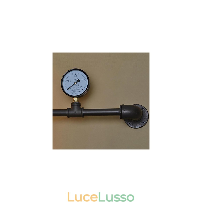 Applique da parete 5 luci tubo dell'acqua ferro mini stile stile industriale paese metallo