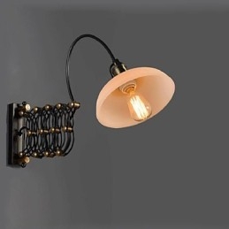 Lampada da parete telescopica in ferro per ristorante americano vintage industriale, camera da letto, studio, scala creativa, corridoio
